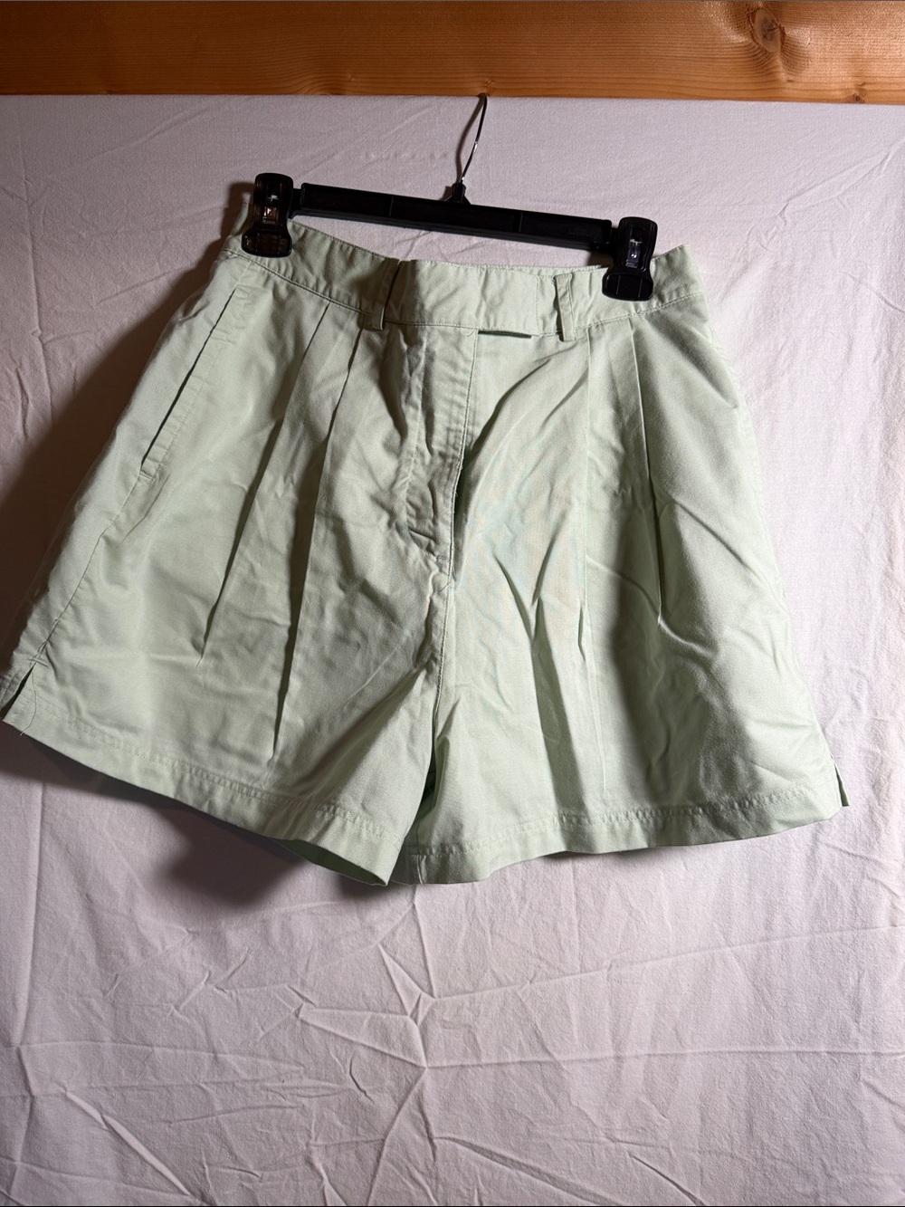 Reebok Womans Pale Mint Athletic Shorts